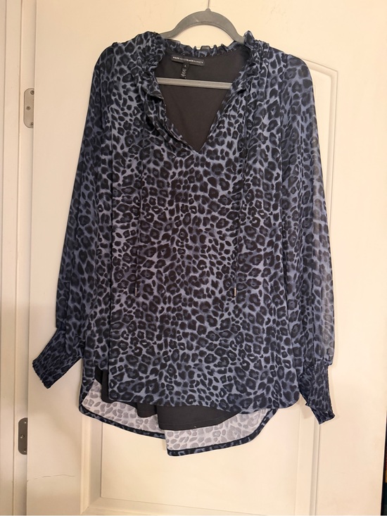 White House Black Market Tops - Leopard print tunic